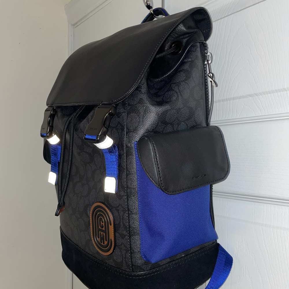 Rivington Backpack In Signature Canvas With Coach Patch